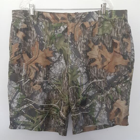 Mossy Oak Shorts Mens XL Camouflage Cargo Obsession Lightweight 10" Inseam - Picture 1 of 10
